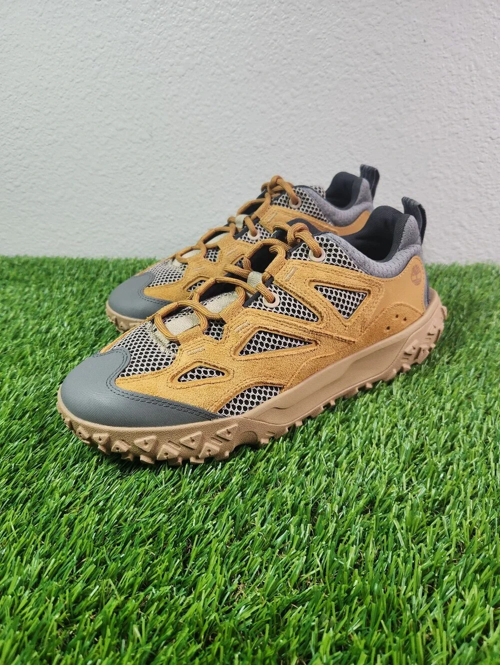 Timberland GreenStride Motion 6 Low Lace Sneaker Wheat Mesh Men’s Size 8.5